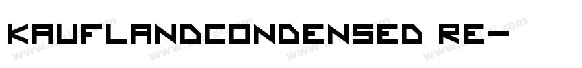 KauflandCondensed Re字体转换
